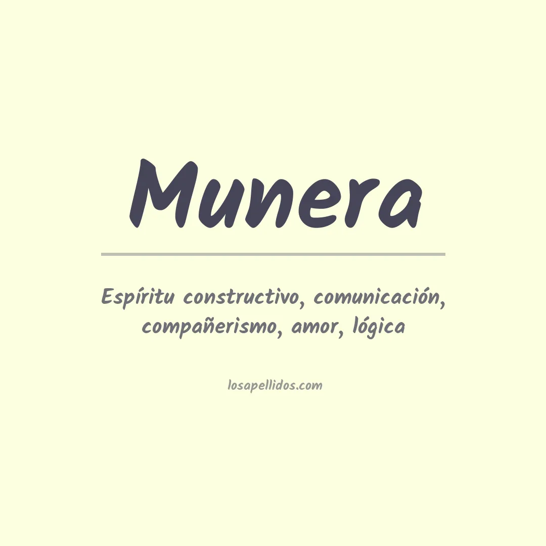 Apellido Munera