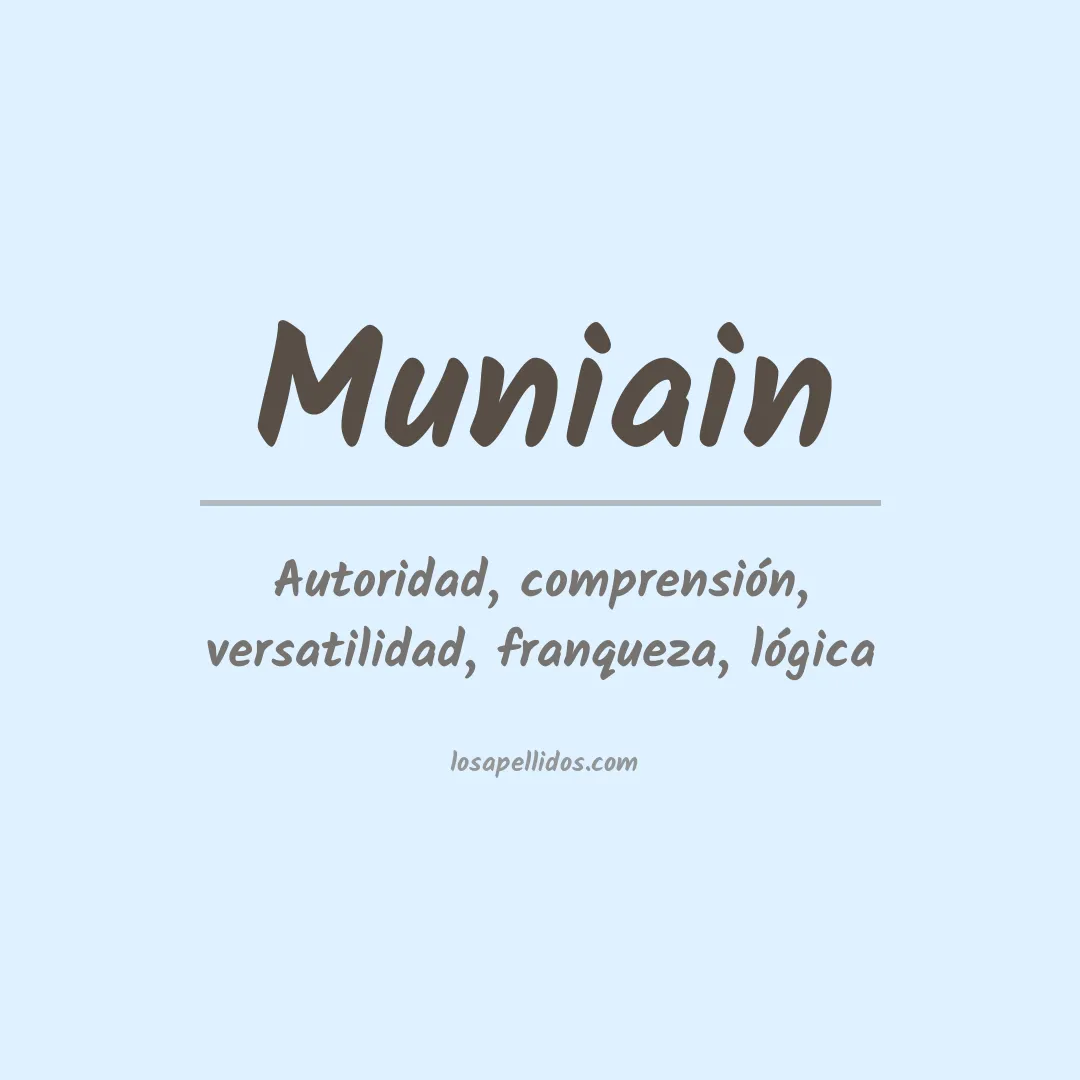 Apellido Muniain
