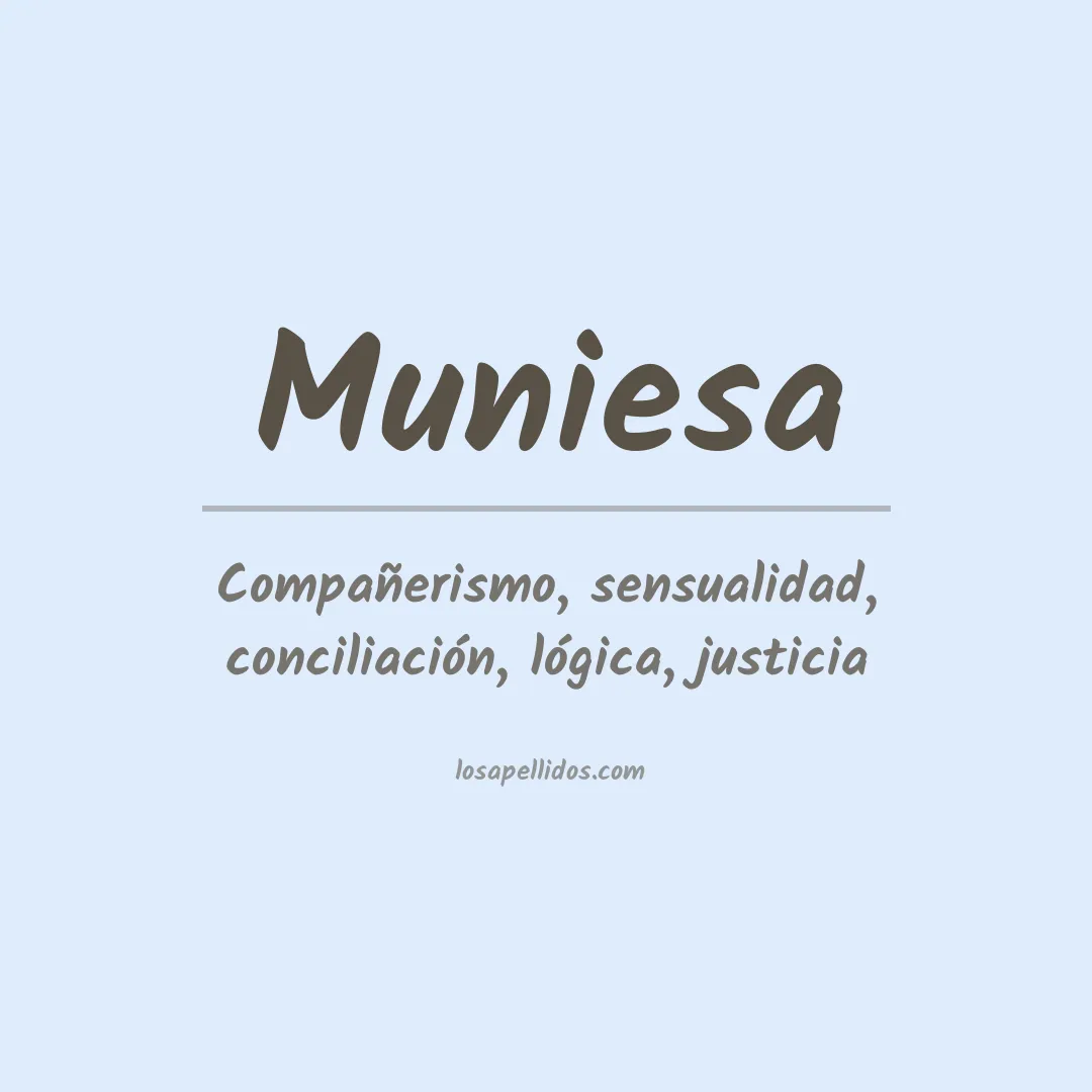 Apellido Muniesa