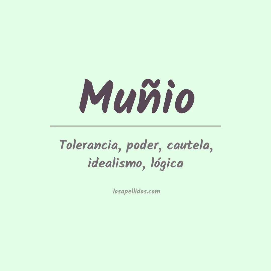 Apellido Muñio