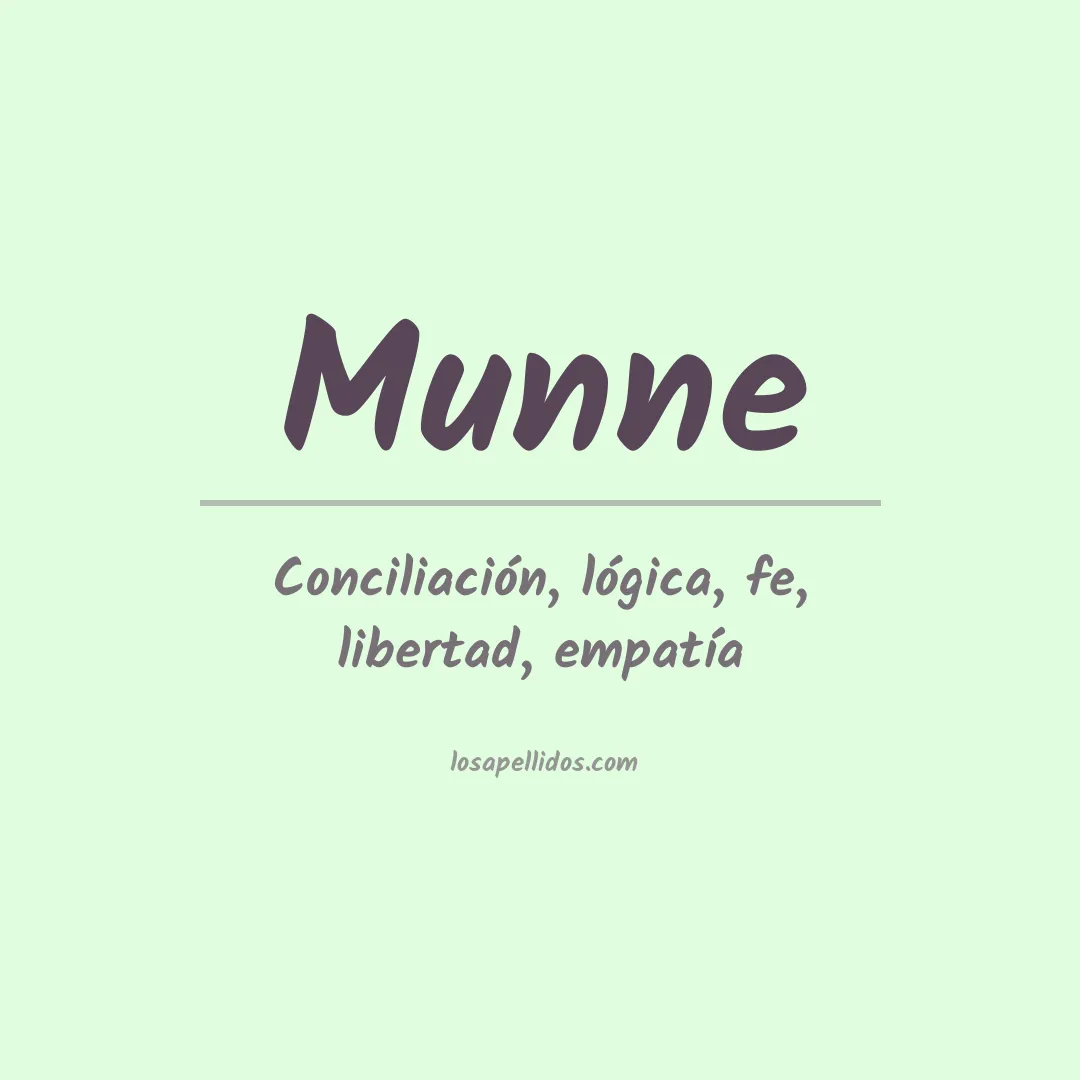 Apellido Munne