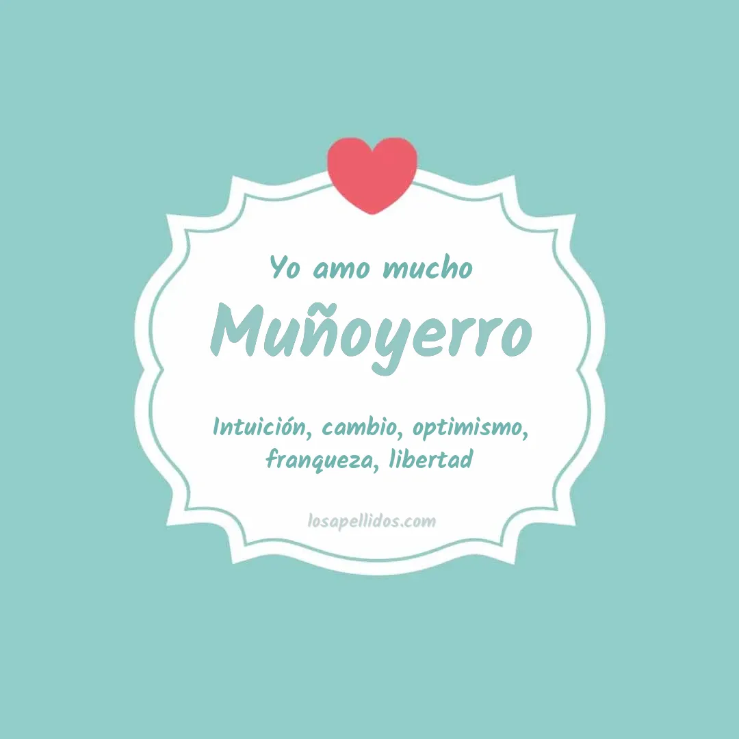 Yo amo mucho Muñoyerro