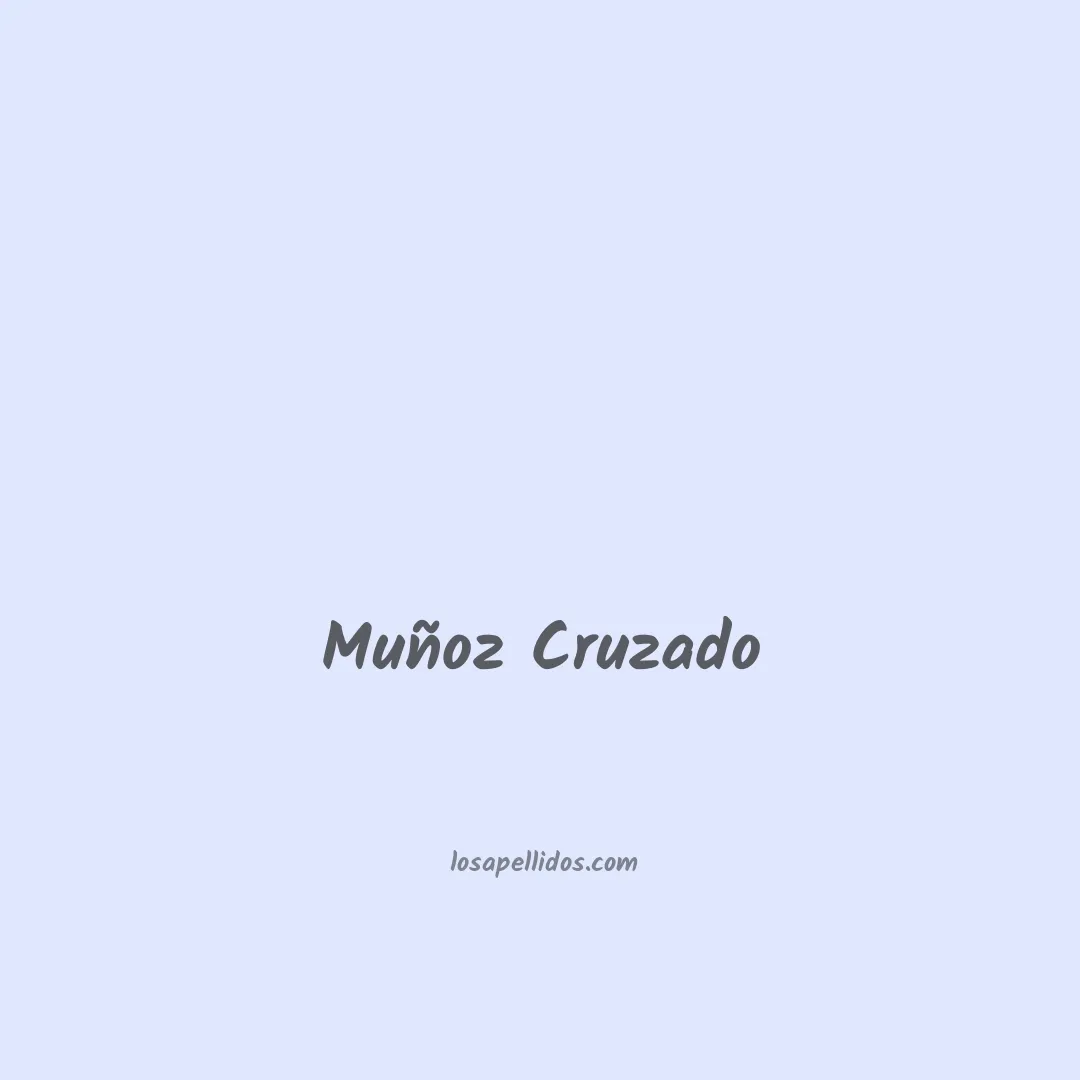 Muñoz cruzado en chino