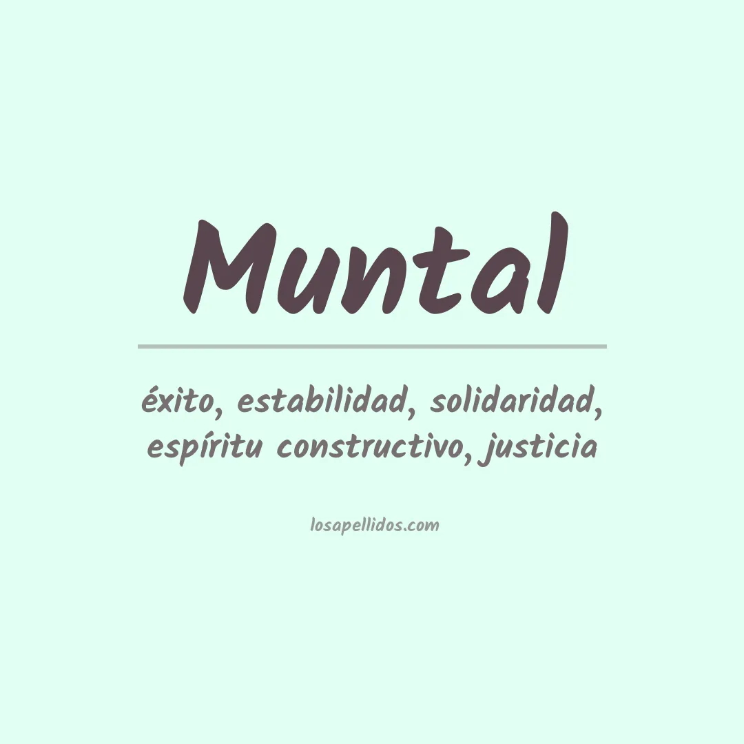 Apellido Muntal