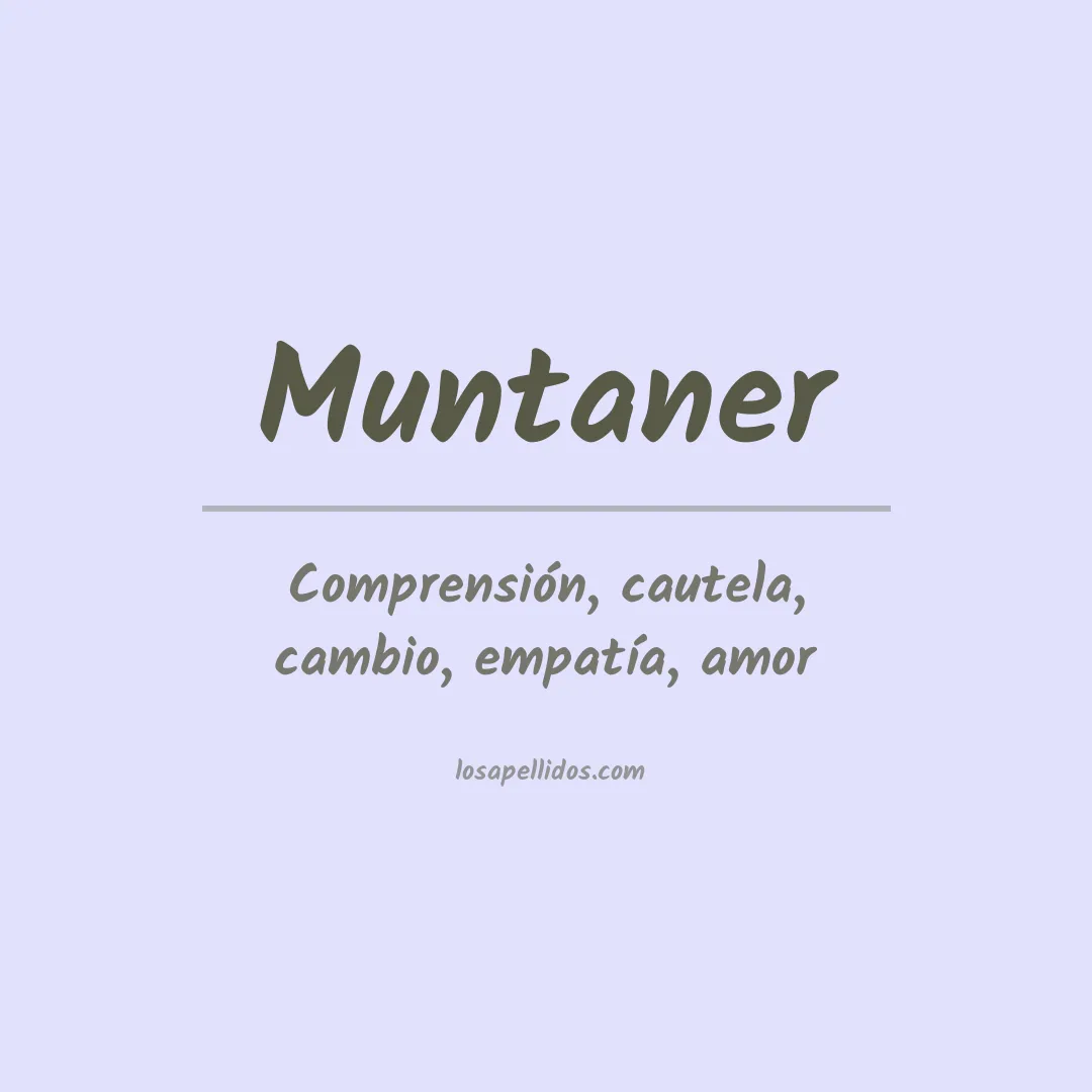 Apellido Muntaner