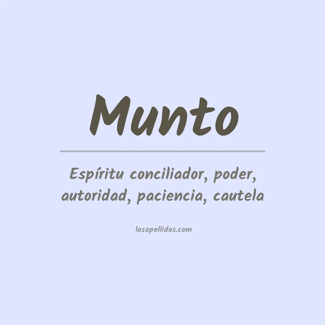 Apellido Munto