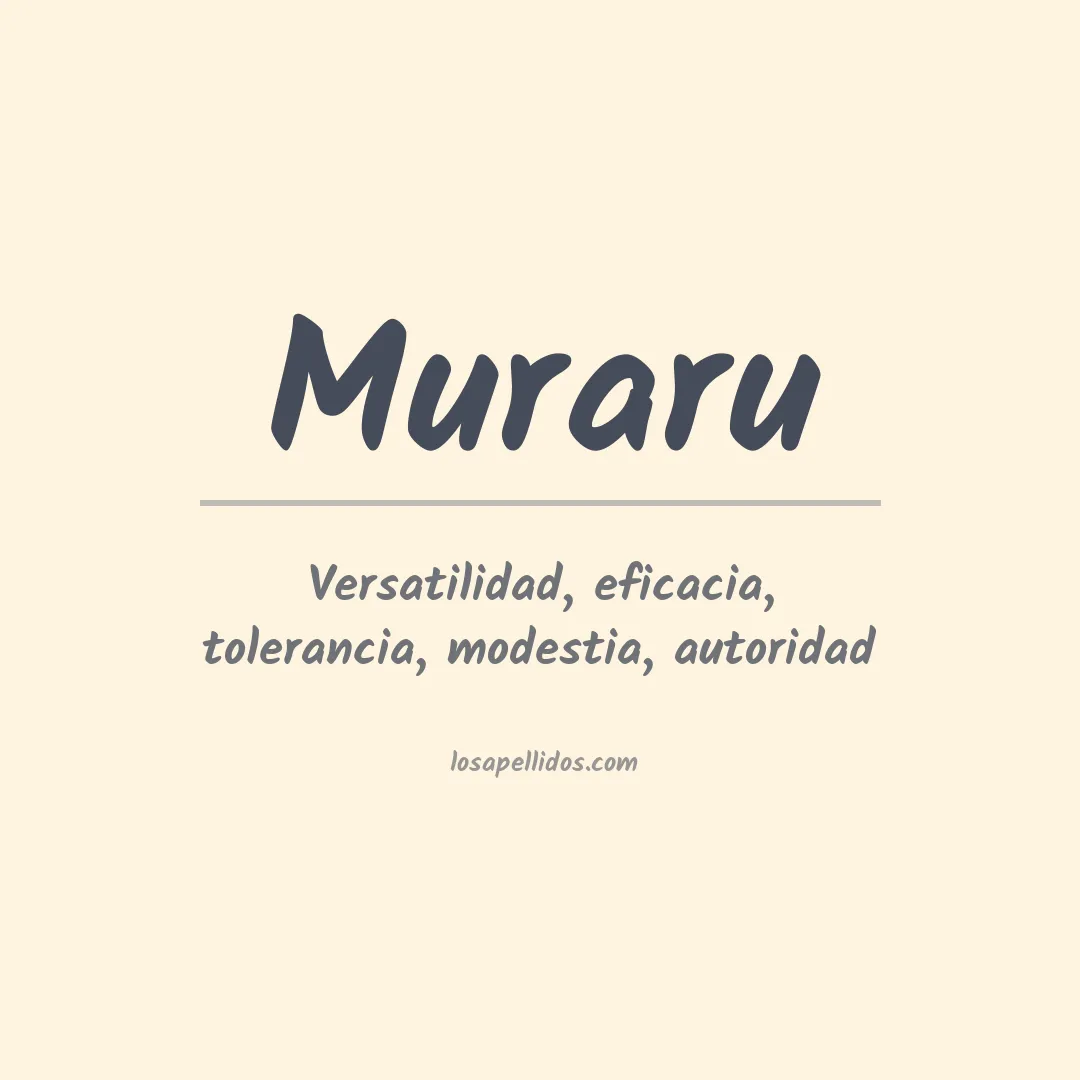 Apellido Muraru