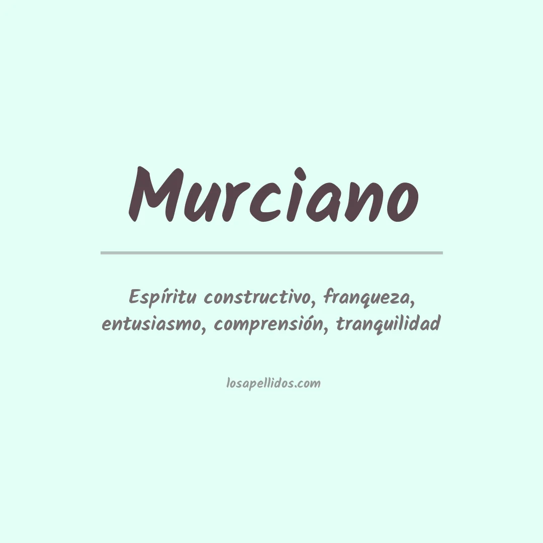 Apellido Murciano