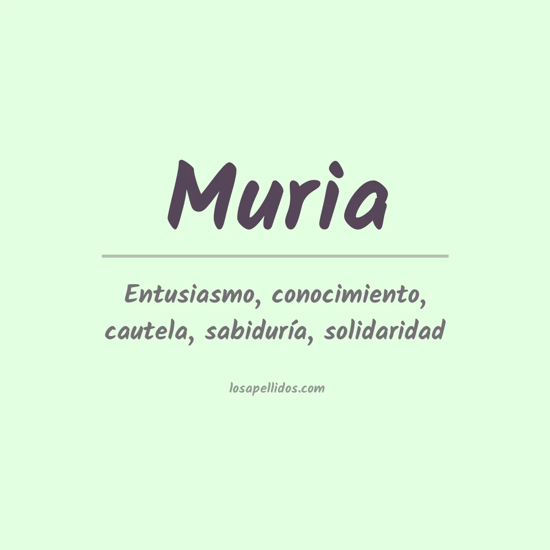 Apellido Muria