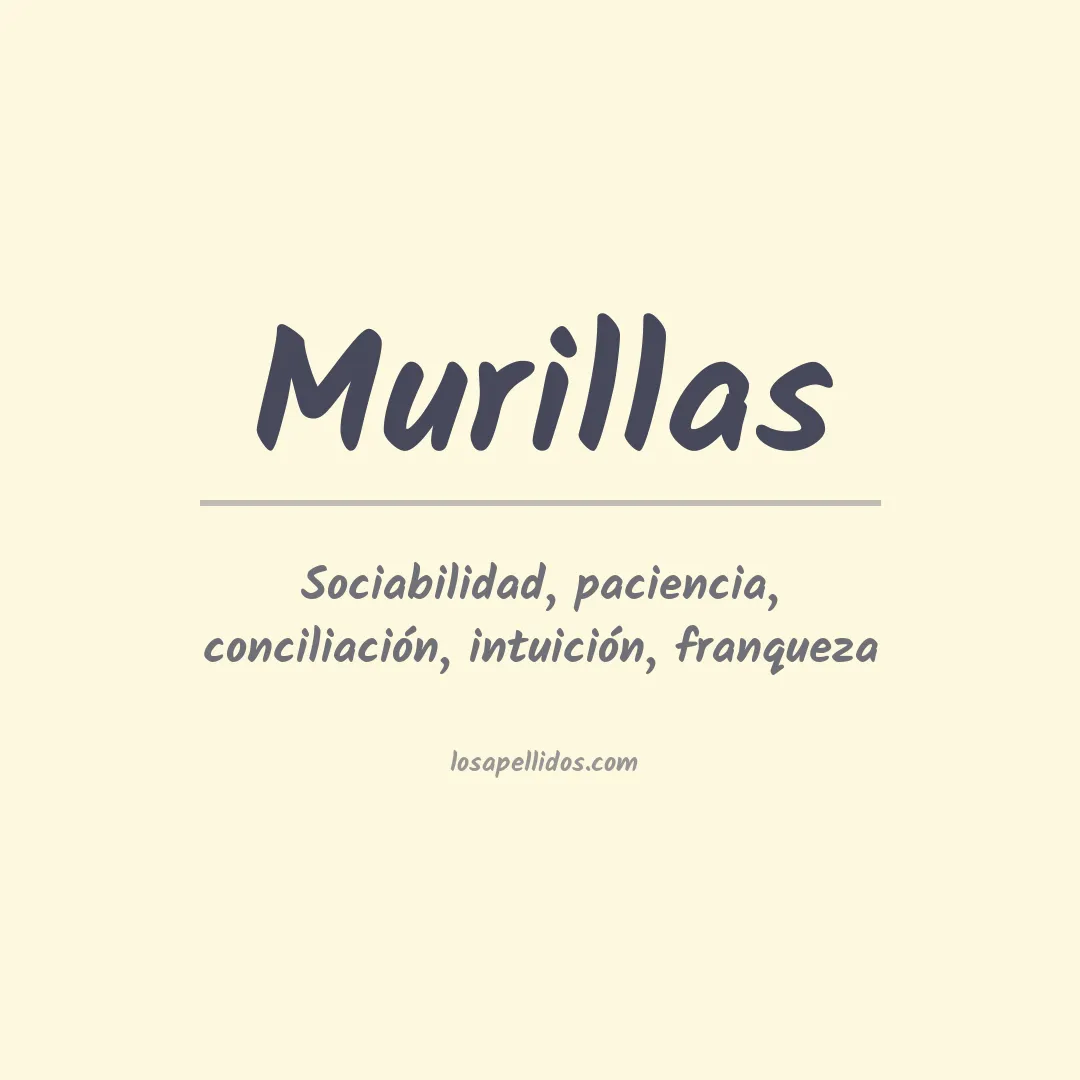 Significado del Apellido Murillas