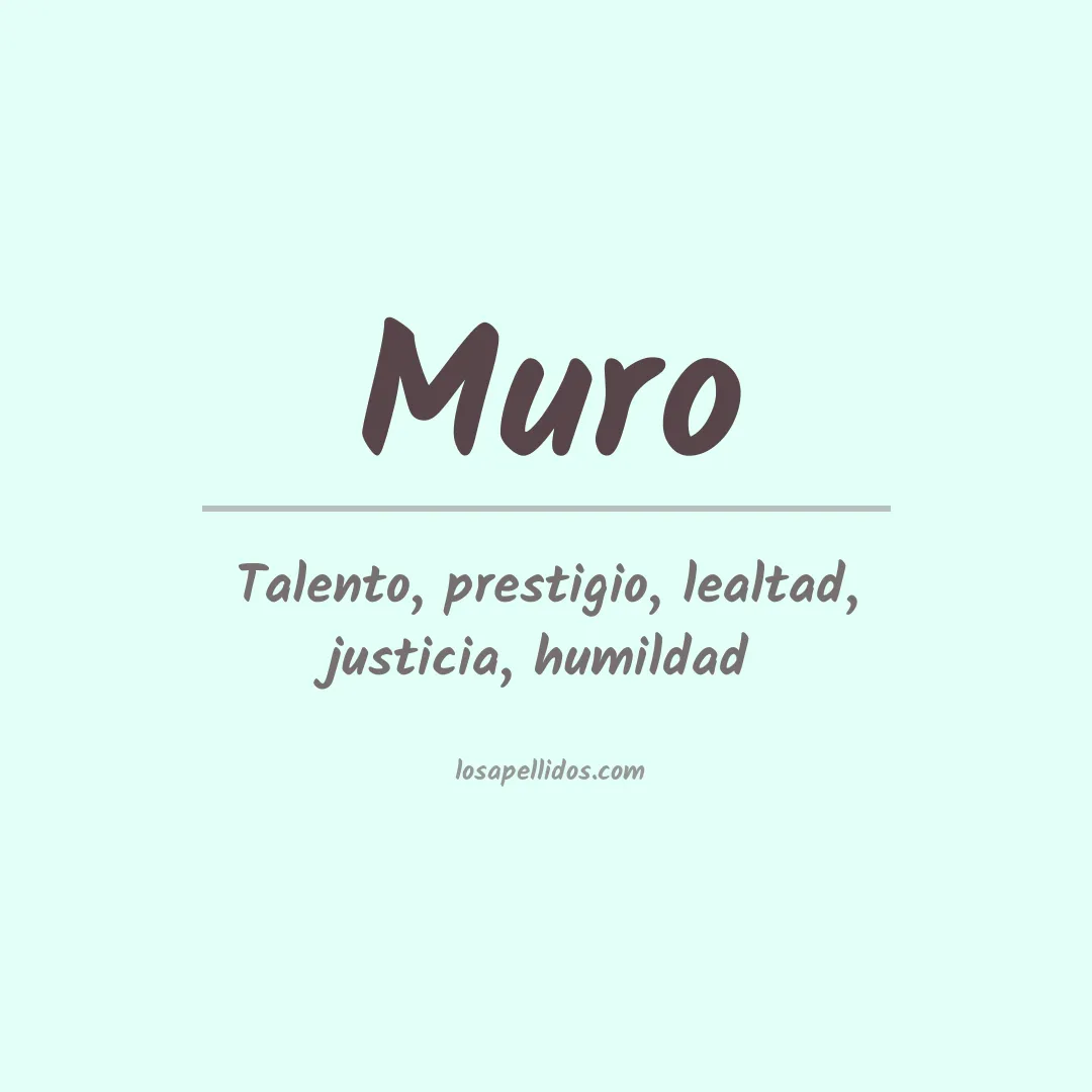 Apellido Muro