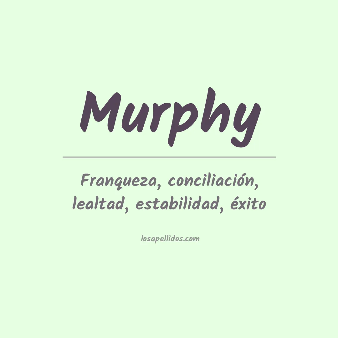 Apellido Murphy