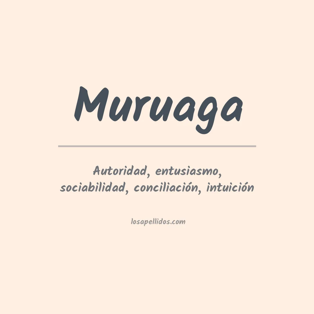 Significado del Apellido Muruaga