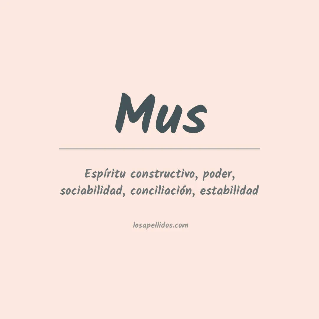 Apellido Mus