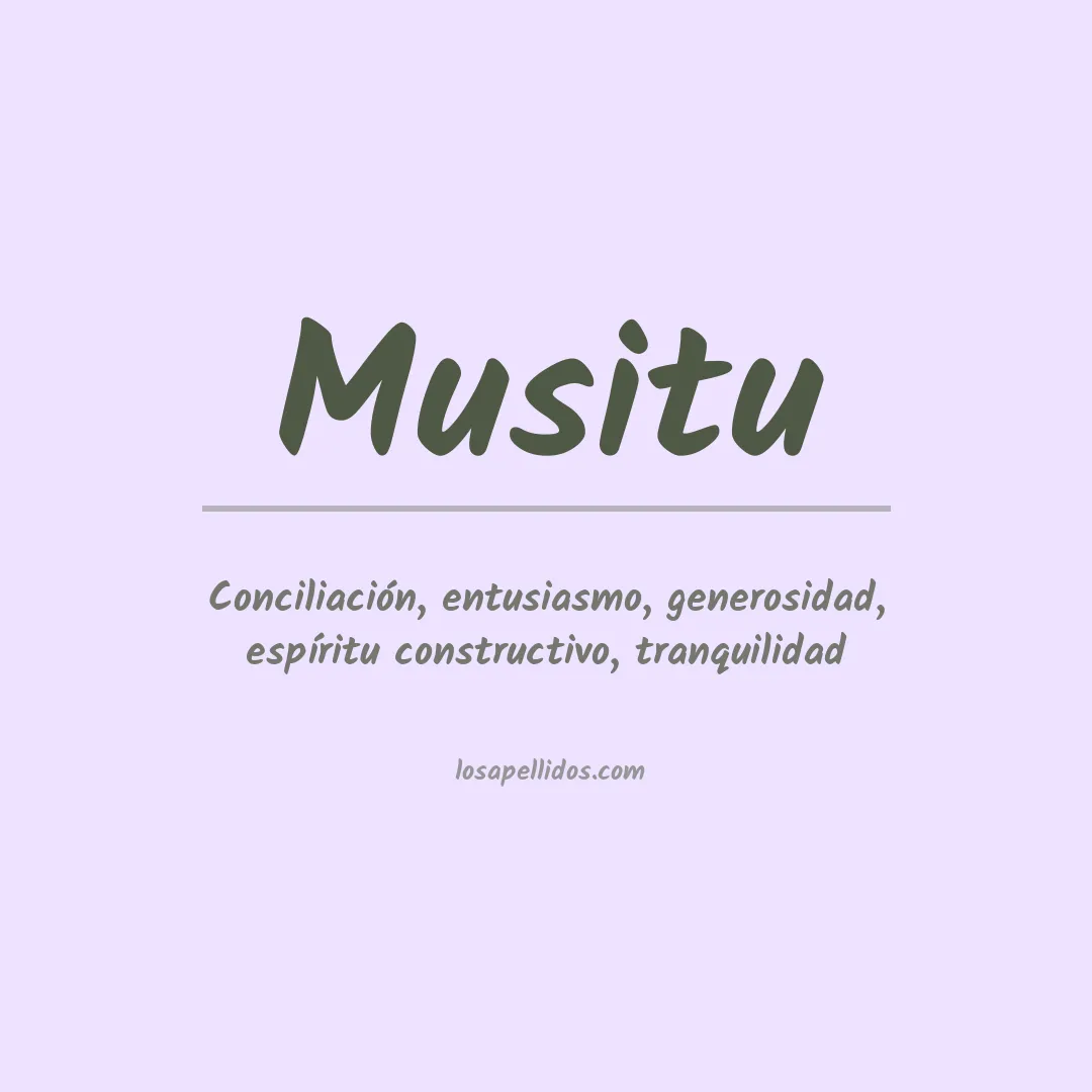 Apellido Musitu