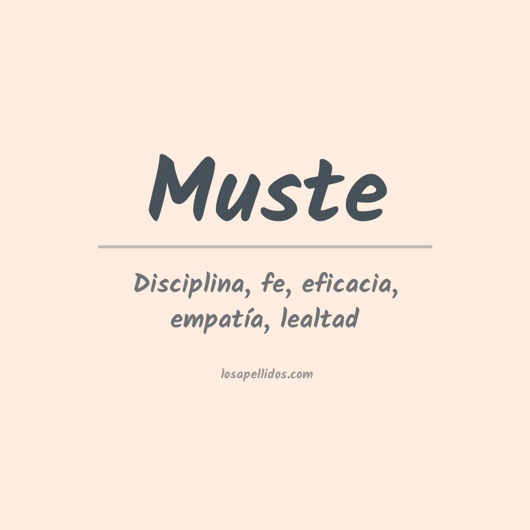 Apellido Muste