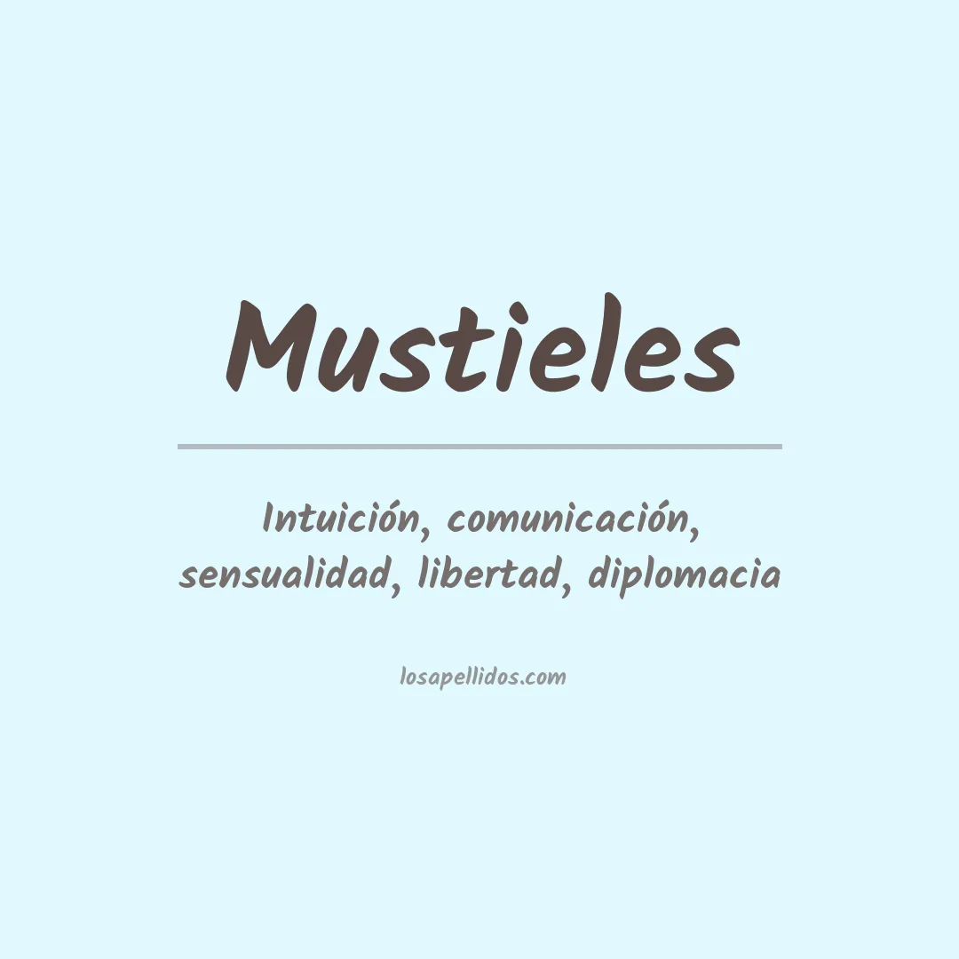 Significado del Apellido Mustieles