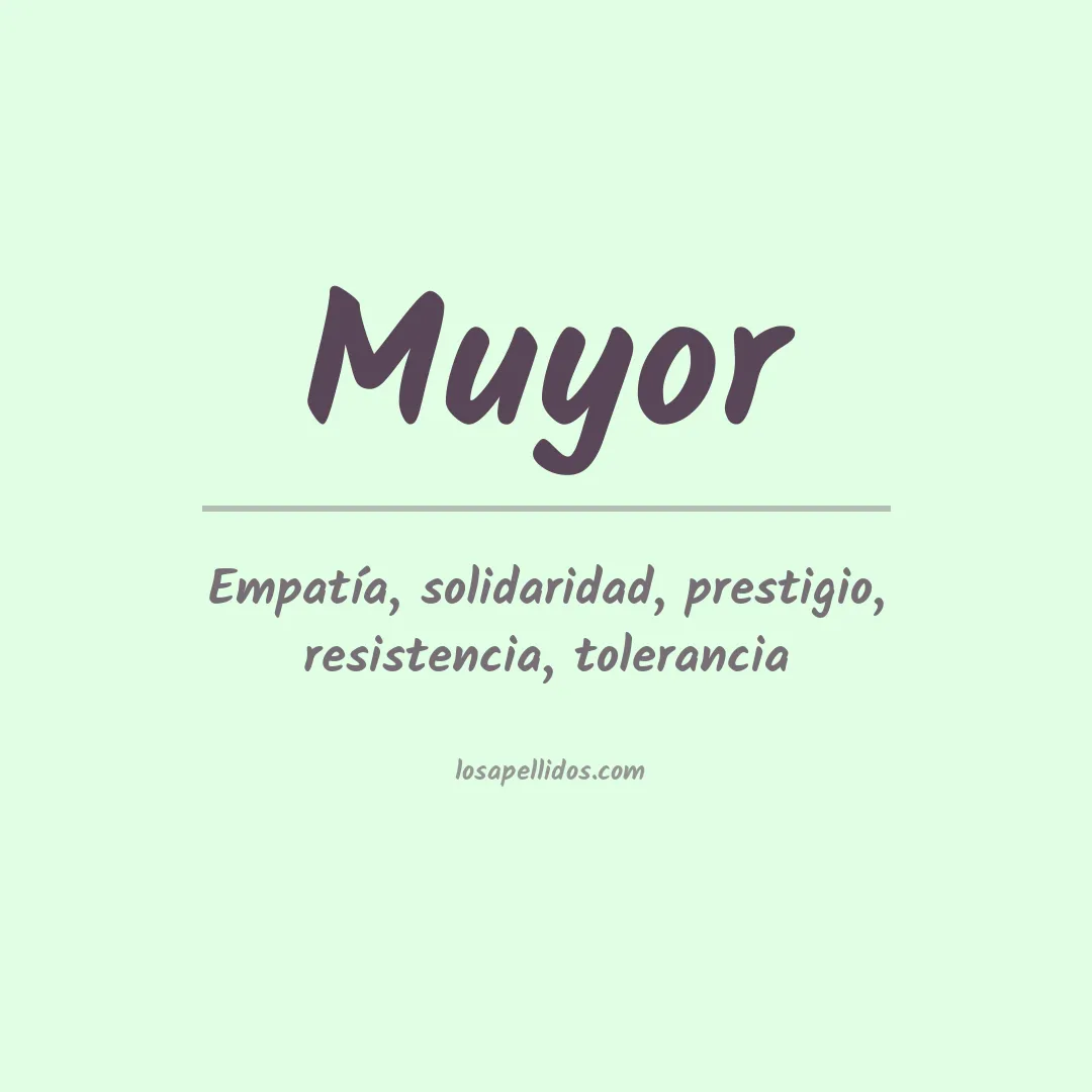 Apellido Muyor