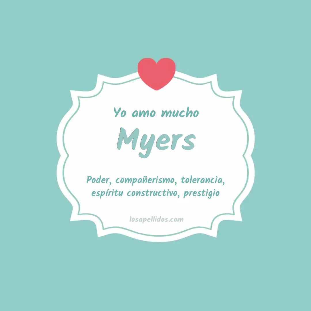 Yo amo mucho Myers