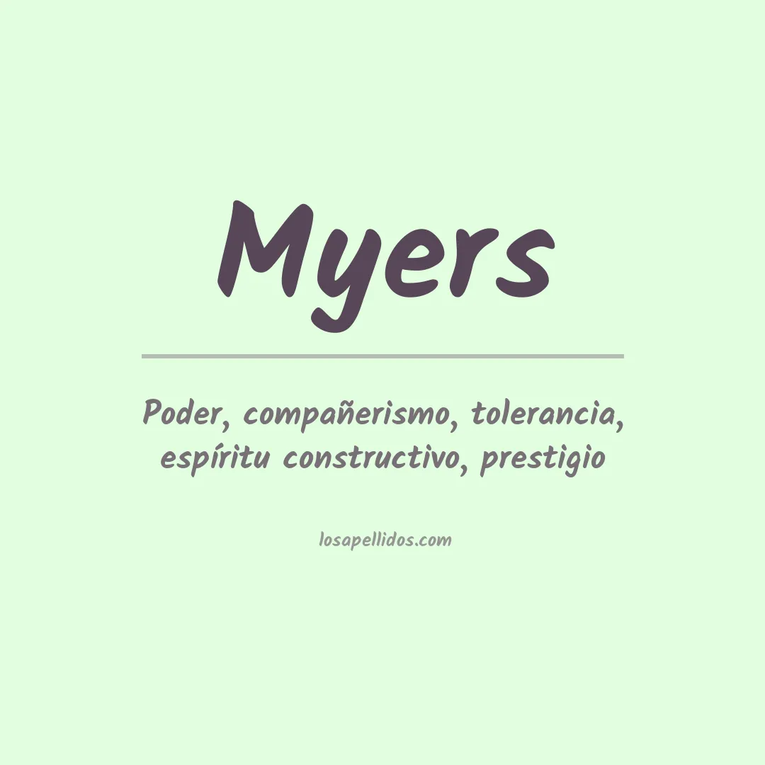 Apellido Myers