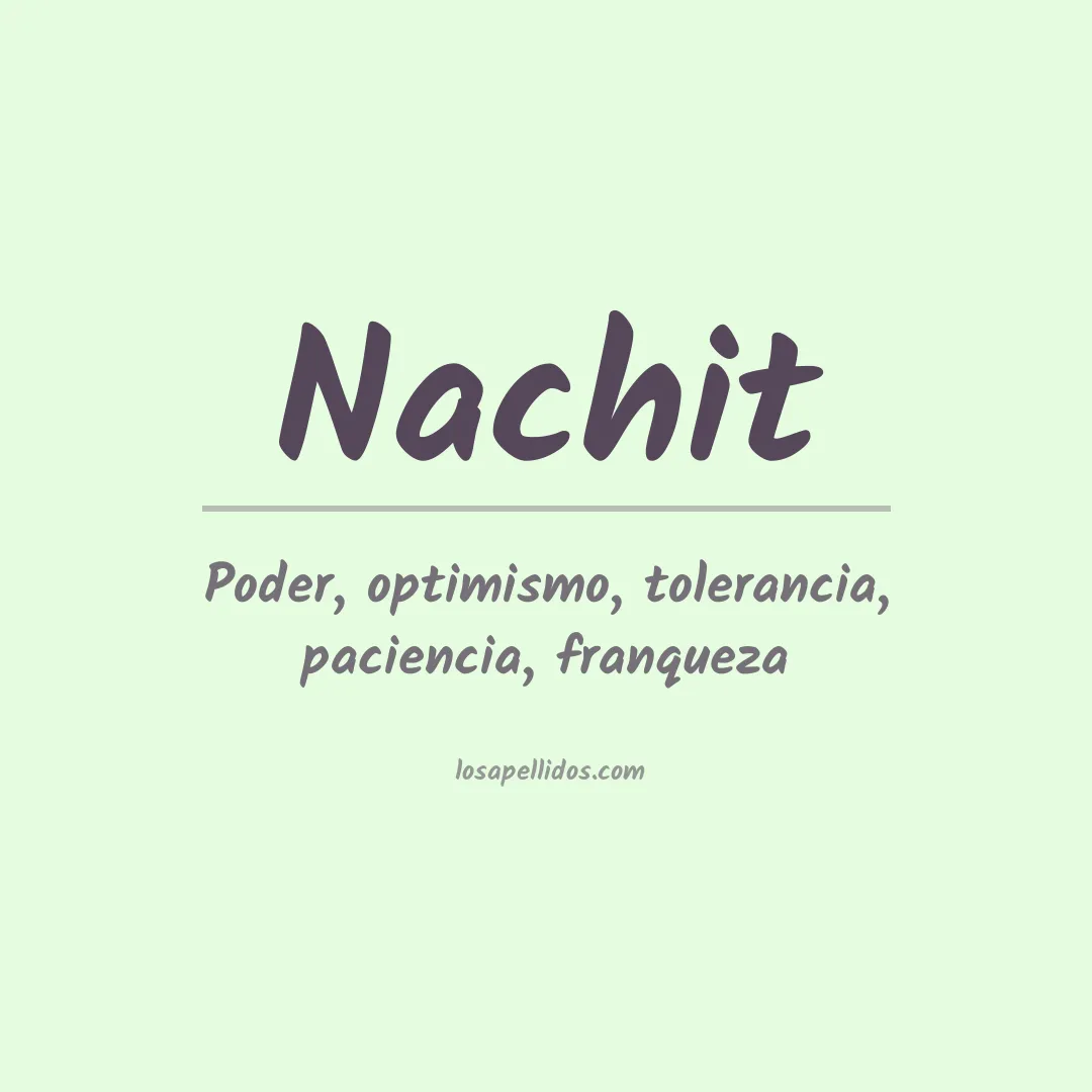 Apellido Nachit