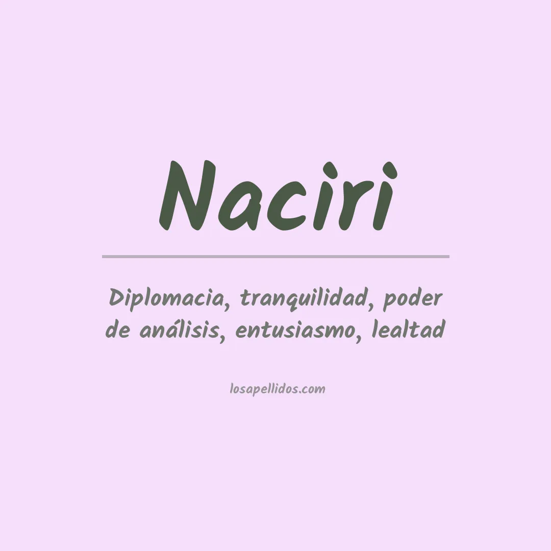 Apellido Naciri