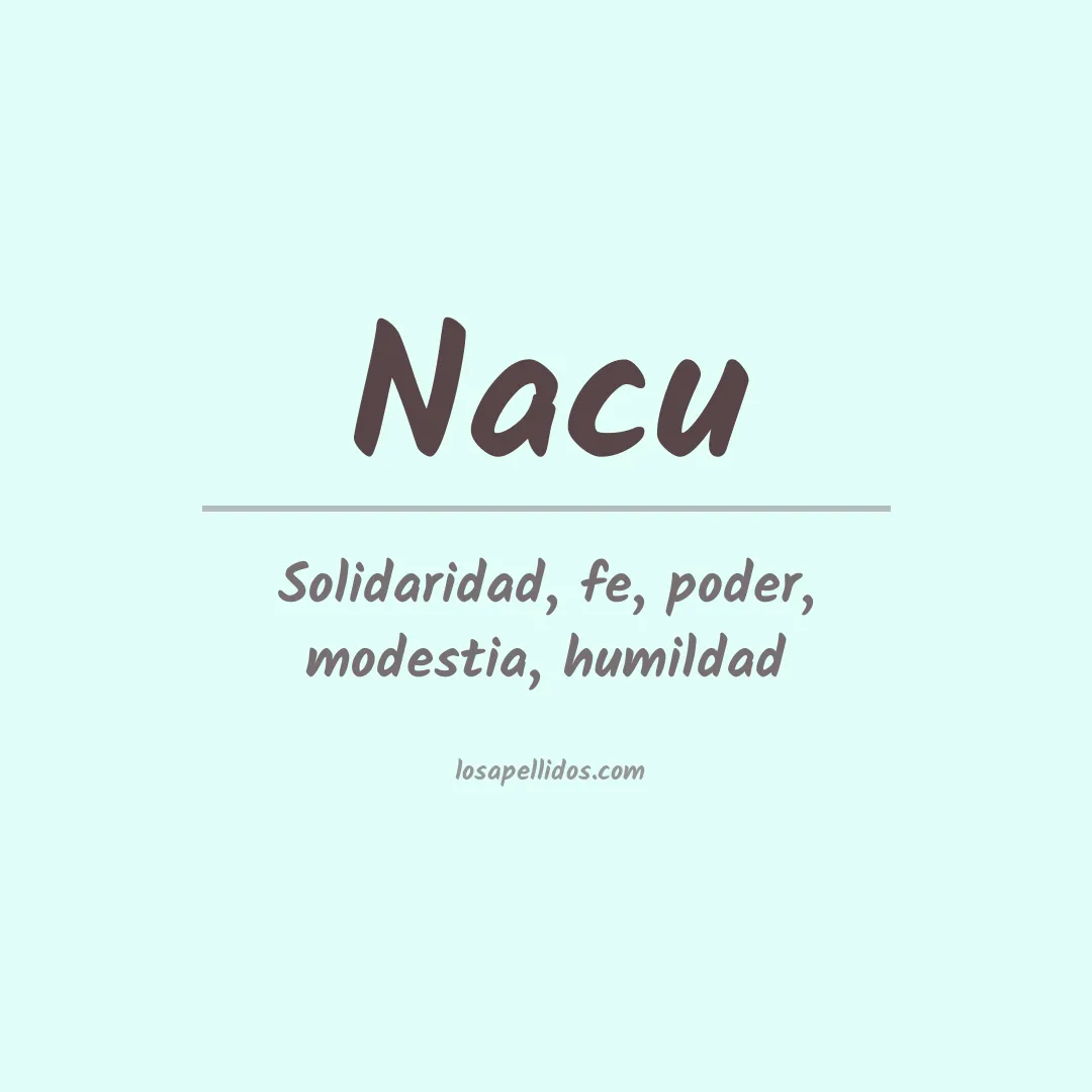Apellido Nacu