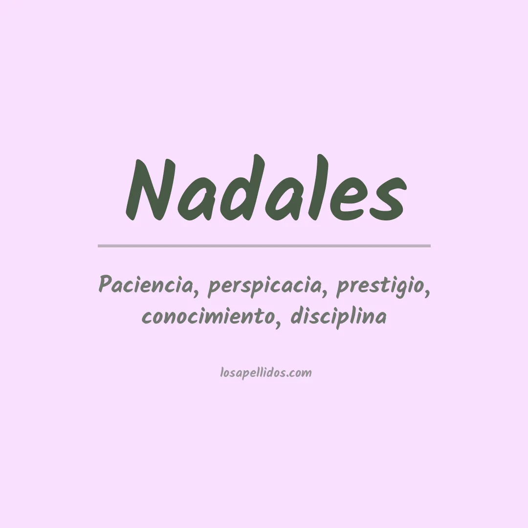Apellido Nadales