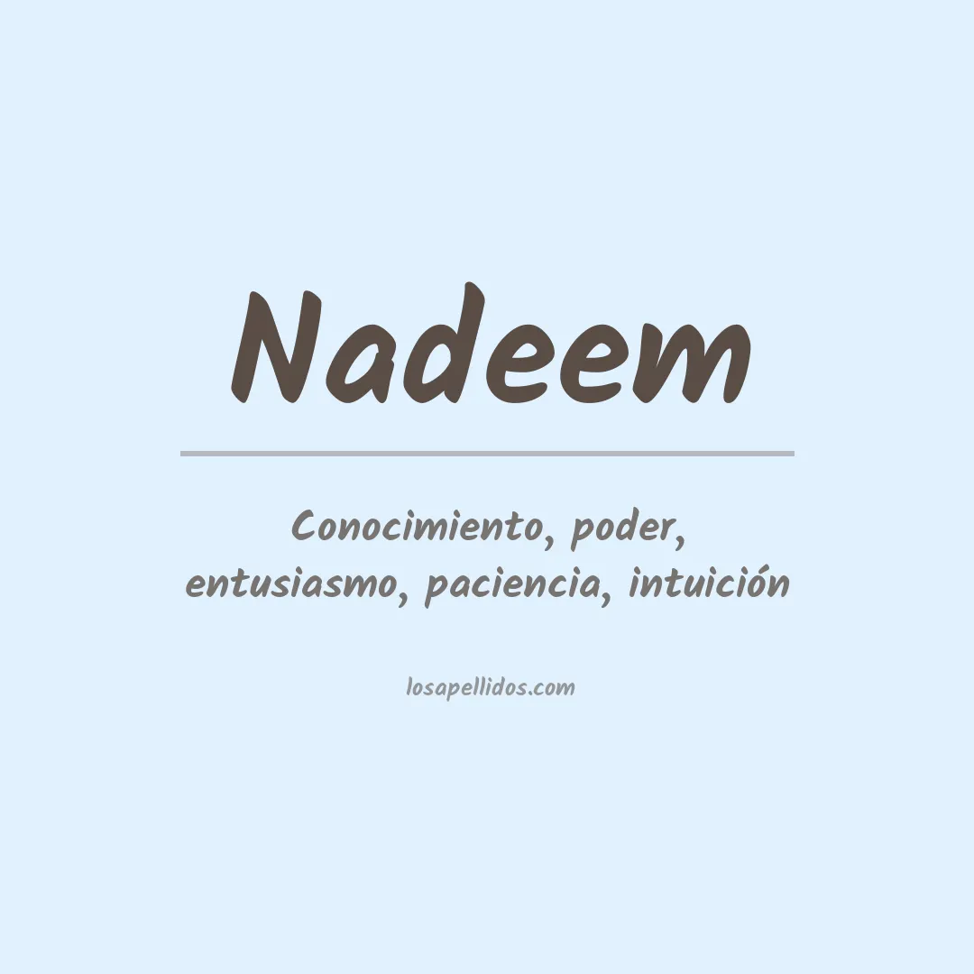 Apellido Nadeem