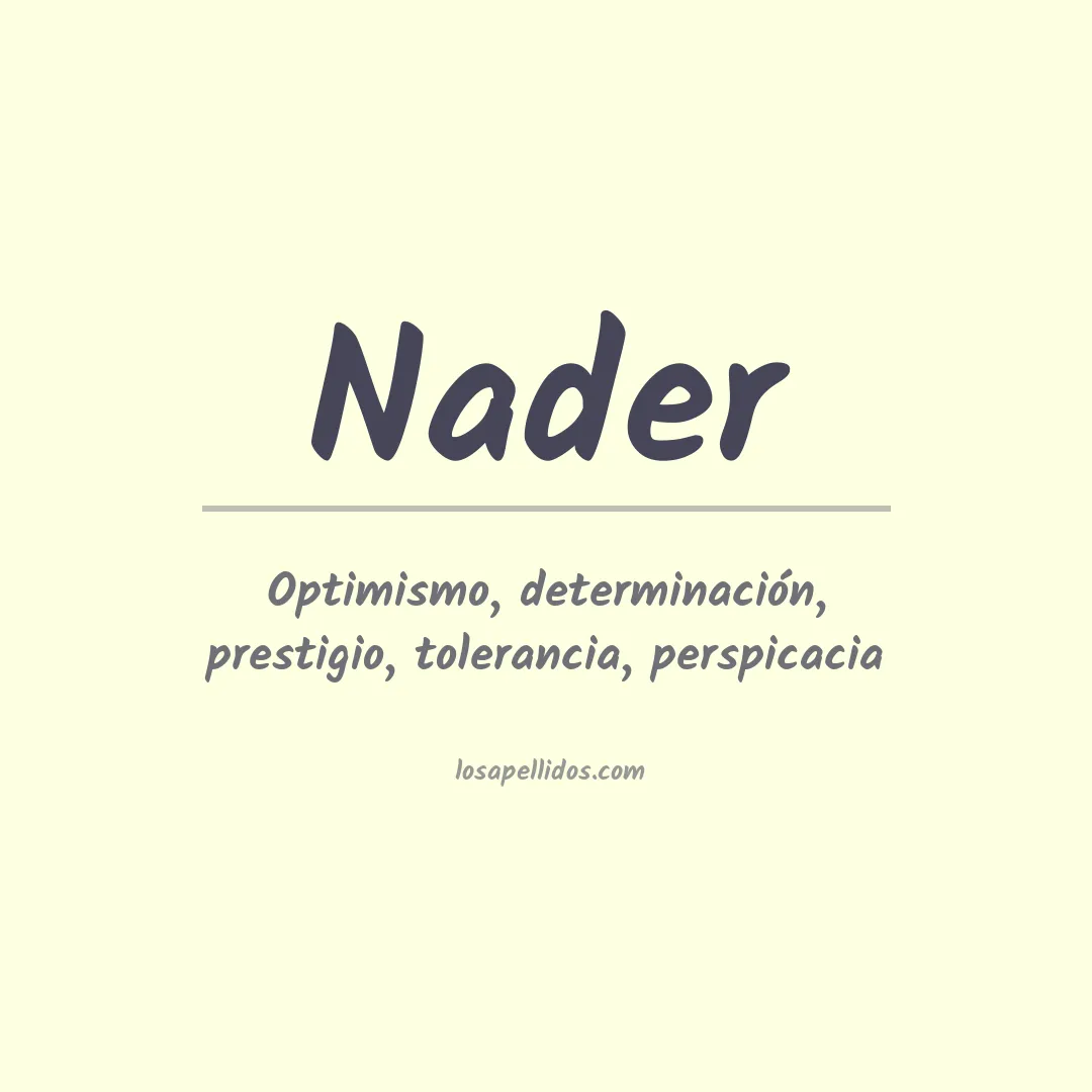 Apellido Nader