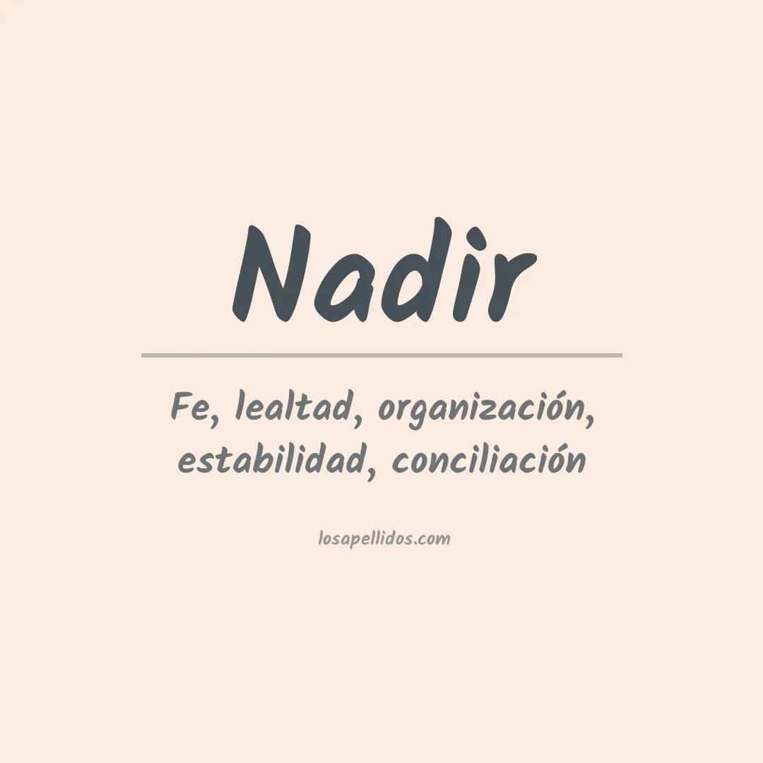 Apellido Nadir