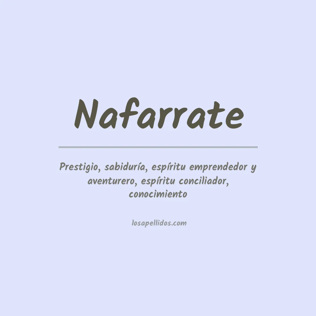 Apellido Nafarrate