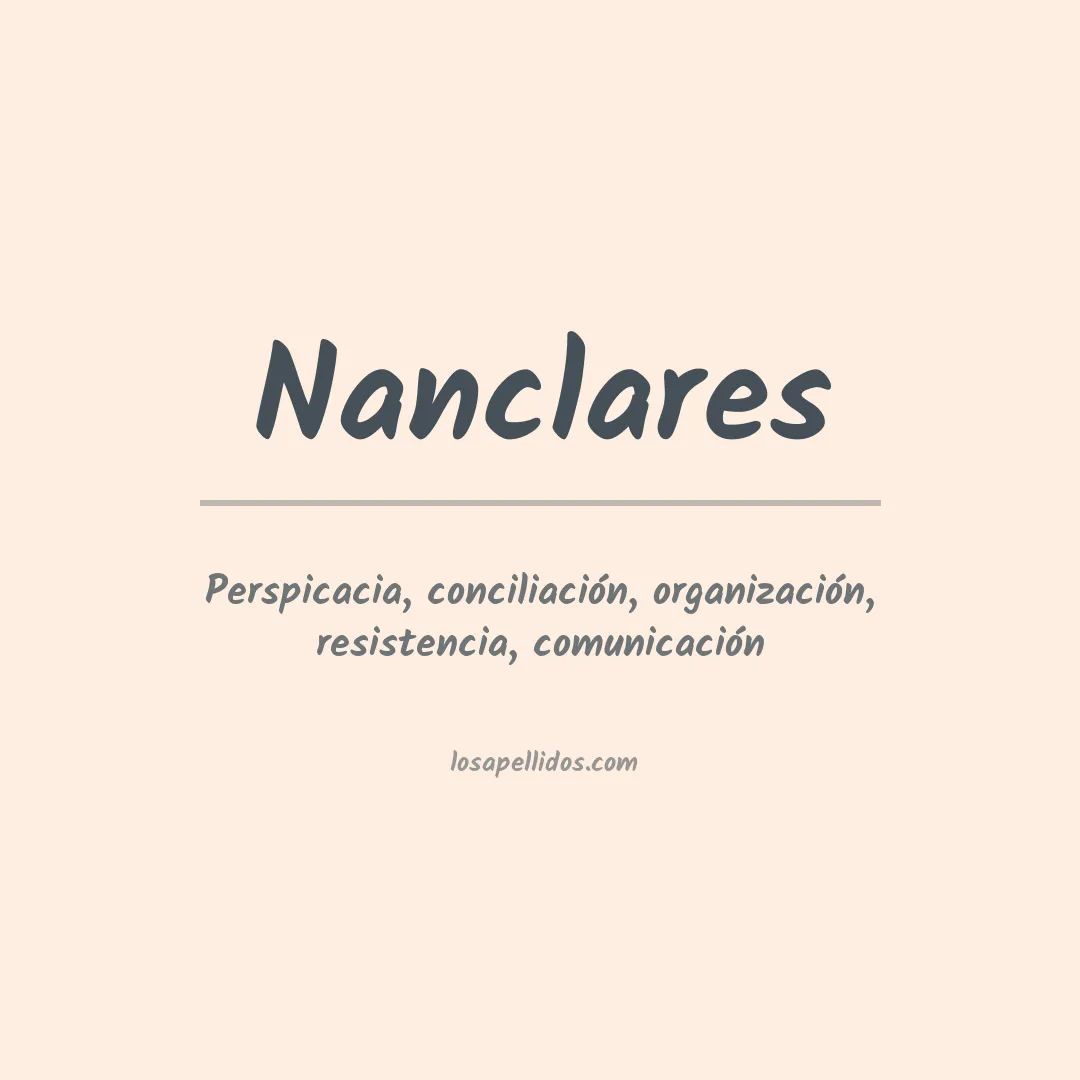 Significado del Apellido Nanclares