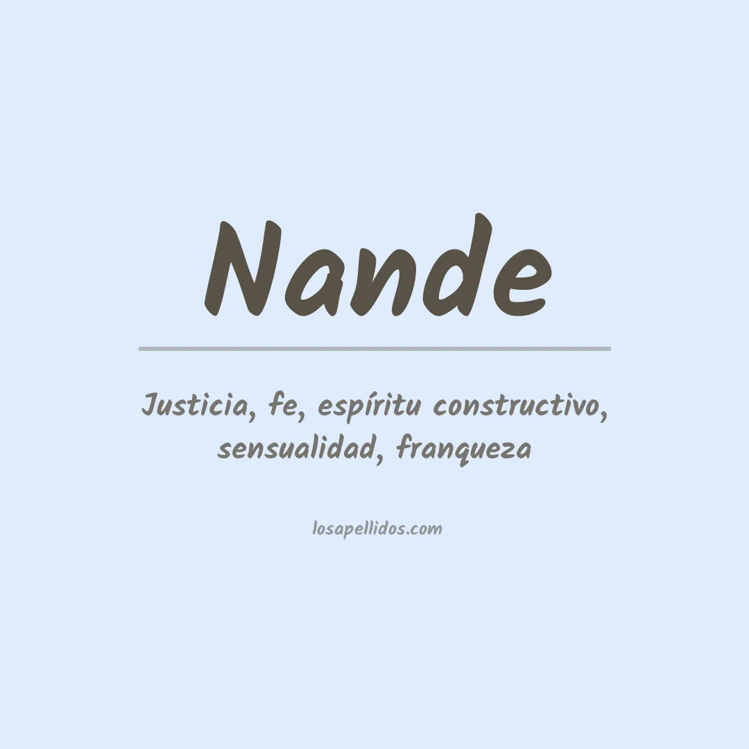 Apellido Nande