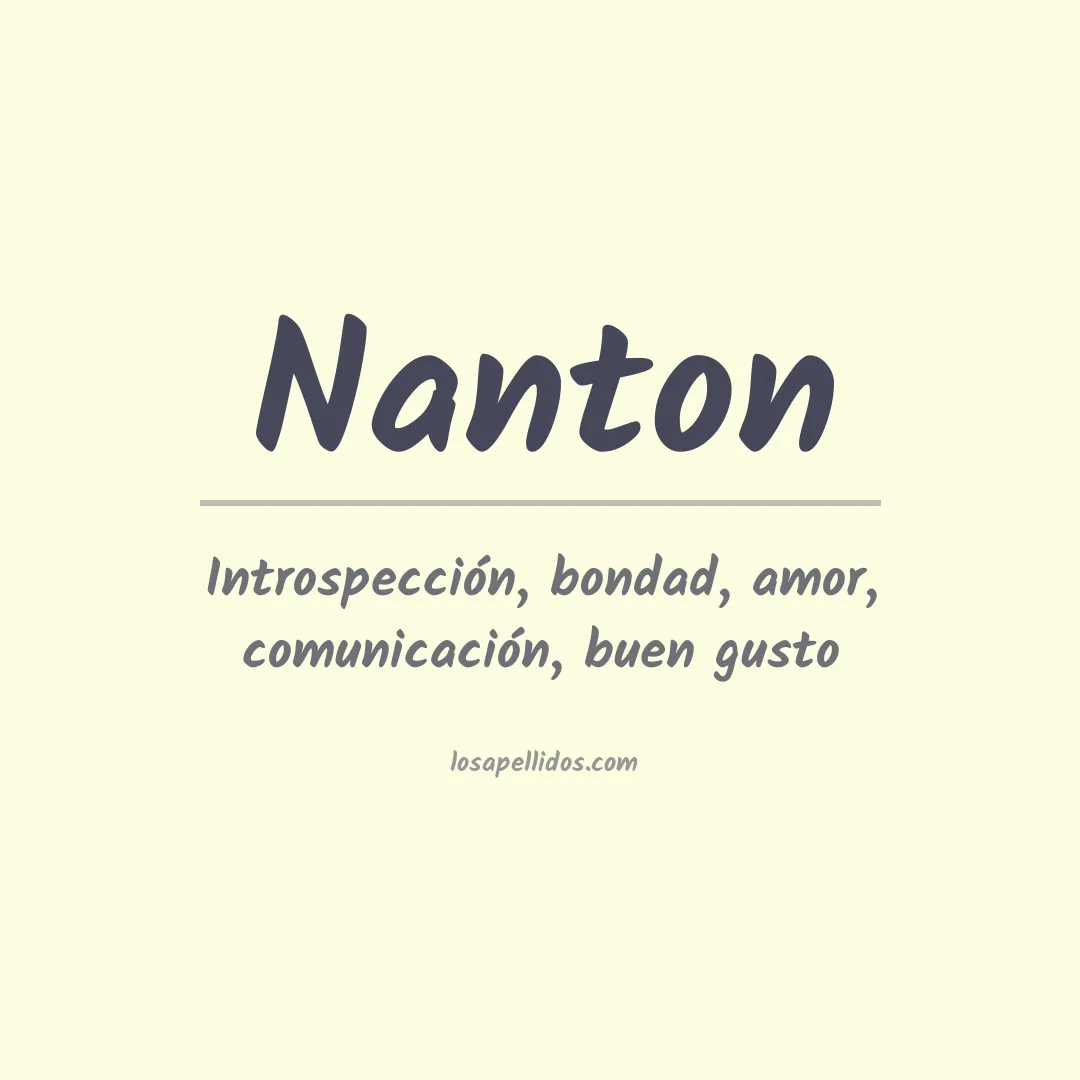 Apellido Nanton