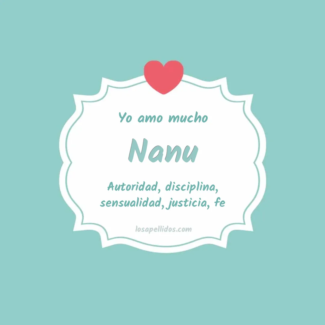 Yo amo mucho Nanu