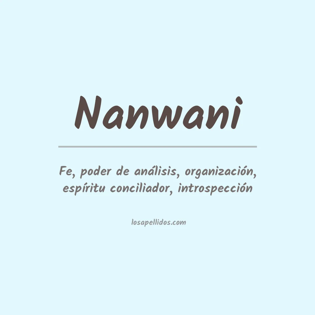 Apellido Nanwani