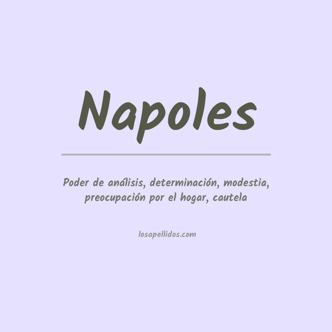 Apellido Nápoles