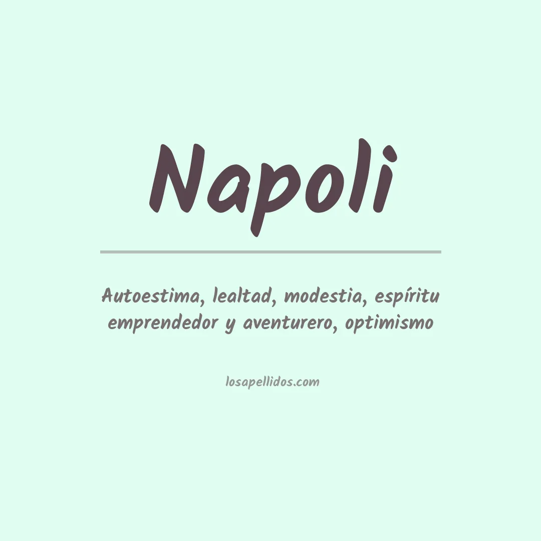 Apellido Napoli