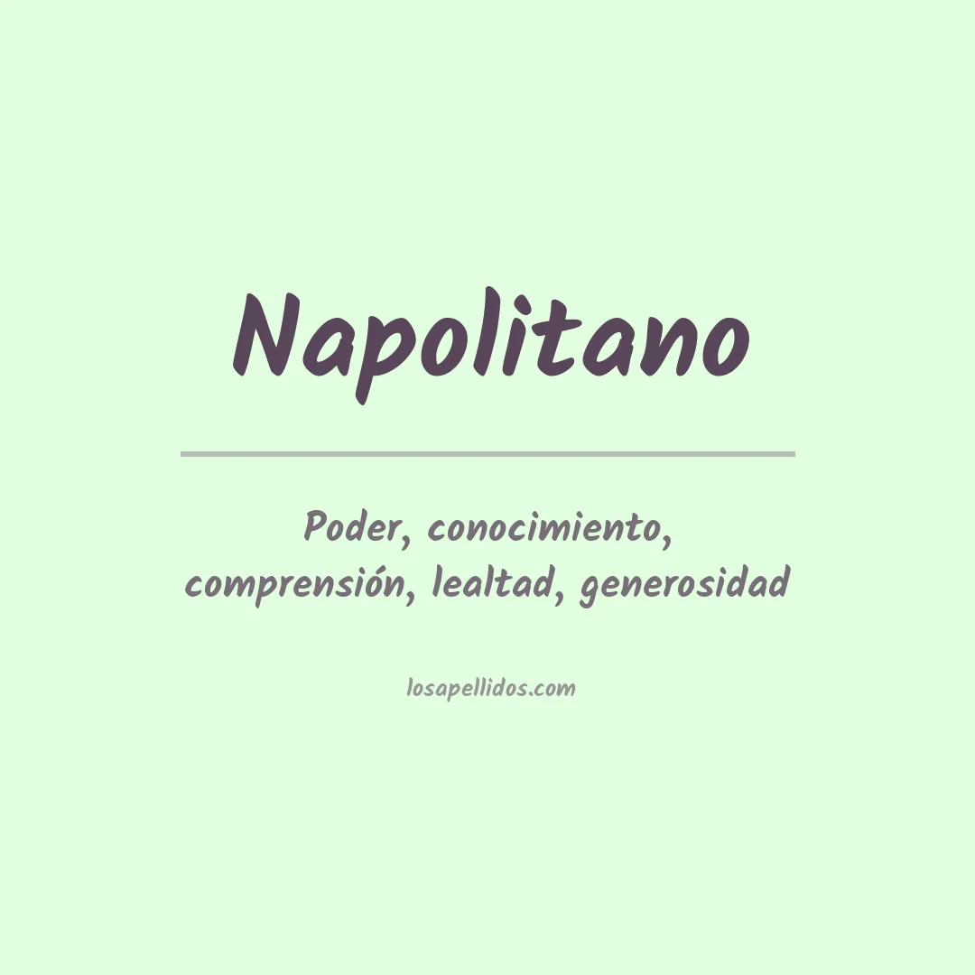 Apellido Napolitano
