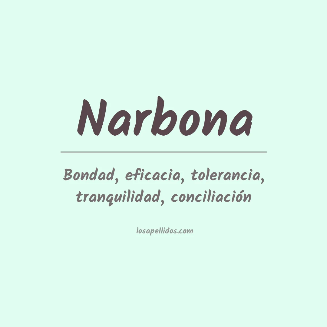 Apellido Narbona