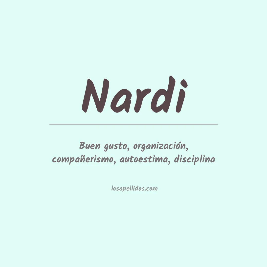 Apellido Nardi