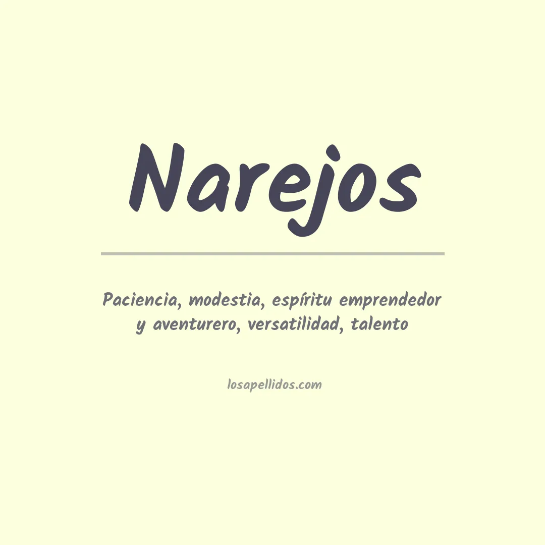 Apellido Narejos