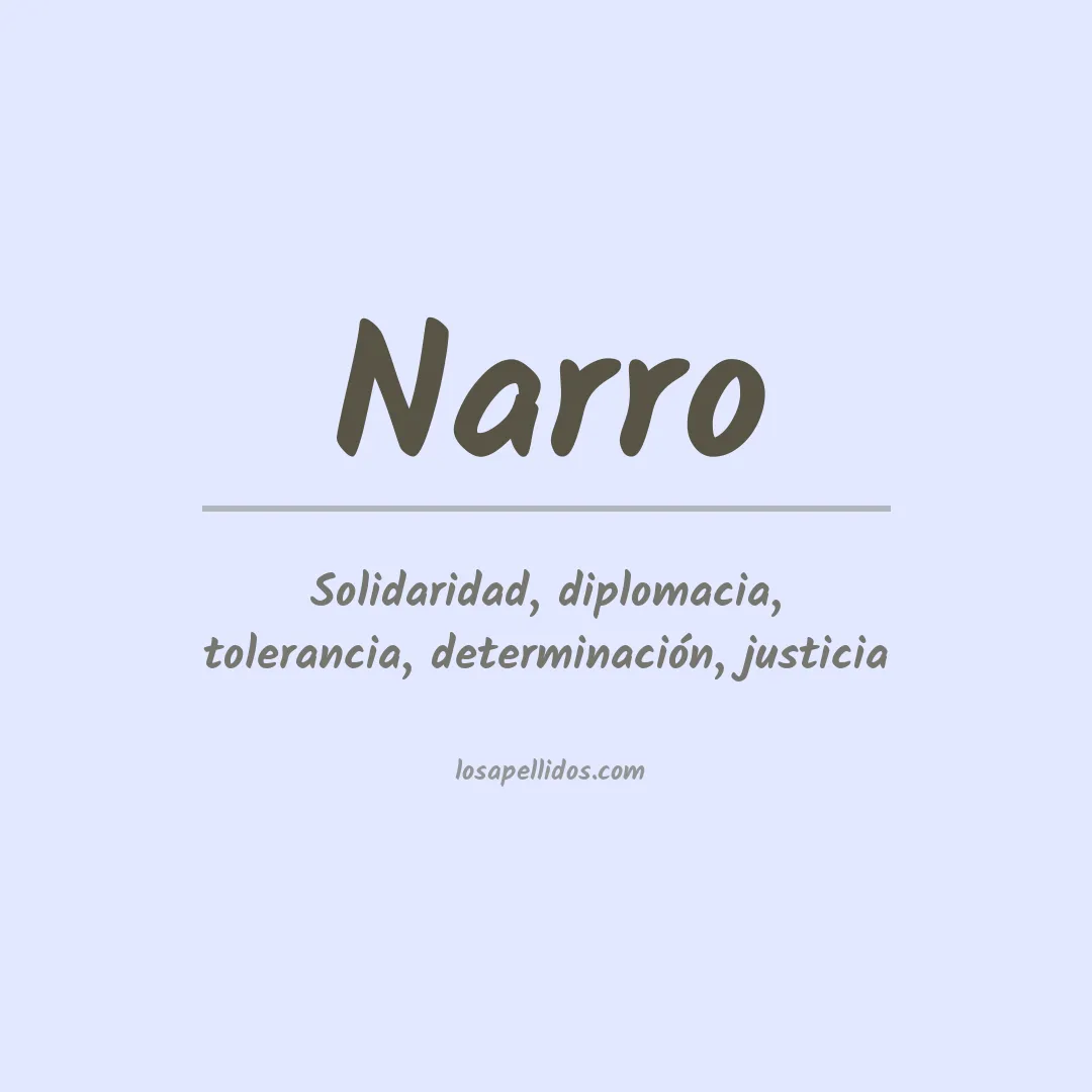 Apellido Narro