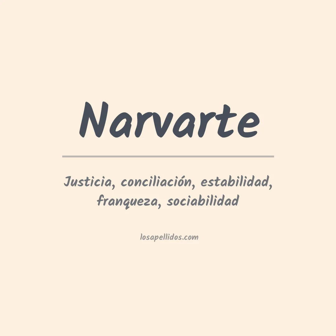 Apellido Narvarte