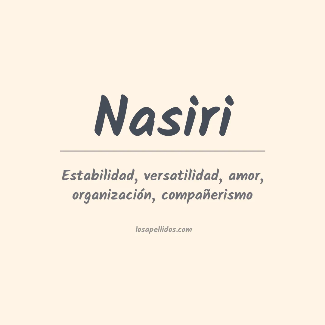 Apellido Nasiri