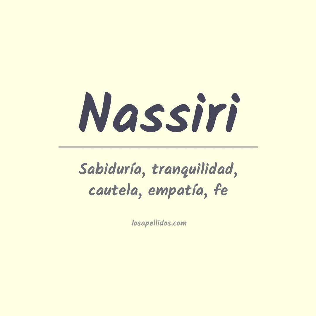 Apellido Nassiri