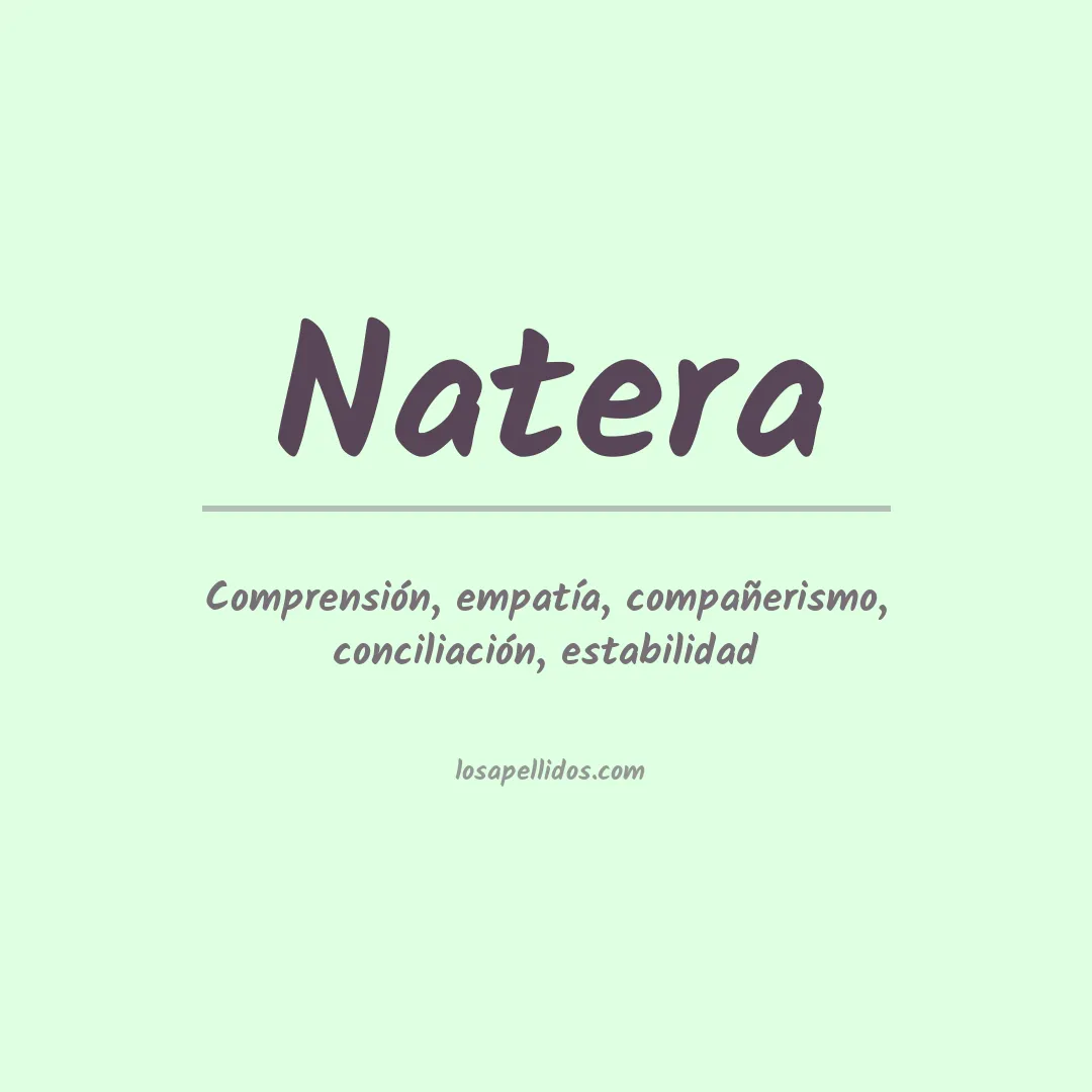 Apellido Natera