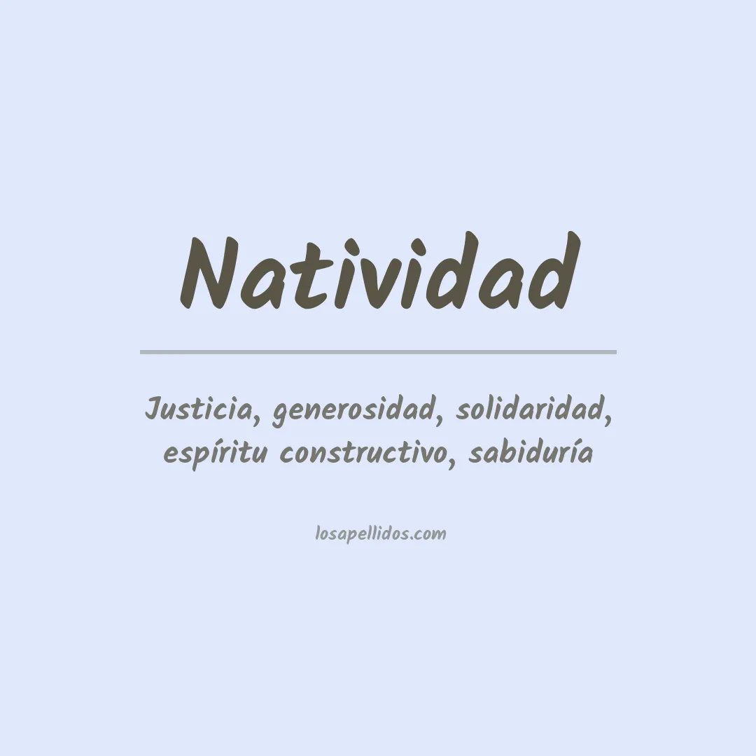 Apellido Natividad
