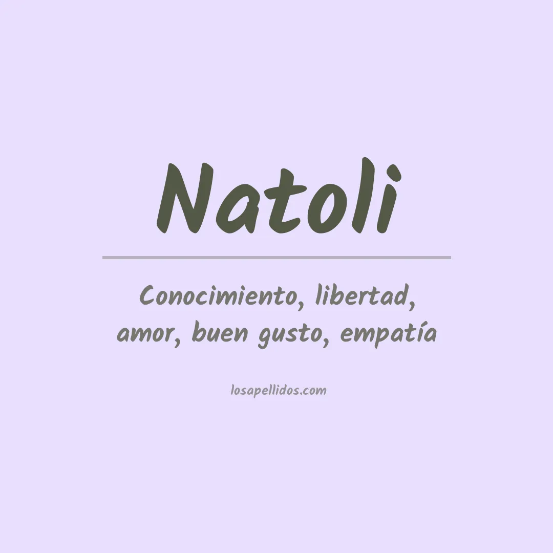 Apellido Natoli